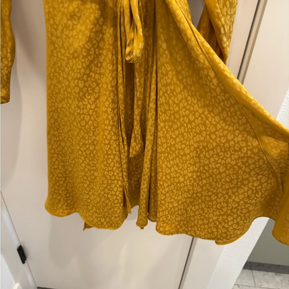 Ann Taylor Long Sleeve Faux Wrap Dress - Picture 6 of 7